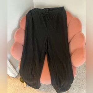 Black Ribbed Lounge Set Size XL